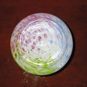 Arte Murano glass art vase multicolored